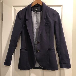 H&M Jersey Knit Blazer with Elbow Patches